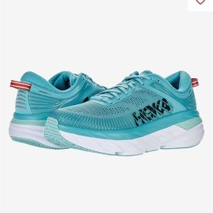 Hoka One One Bondi 7 Teal Running Shoe